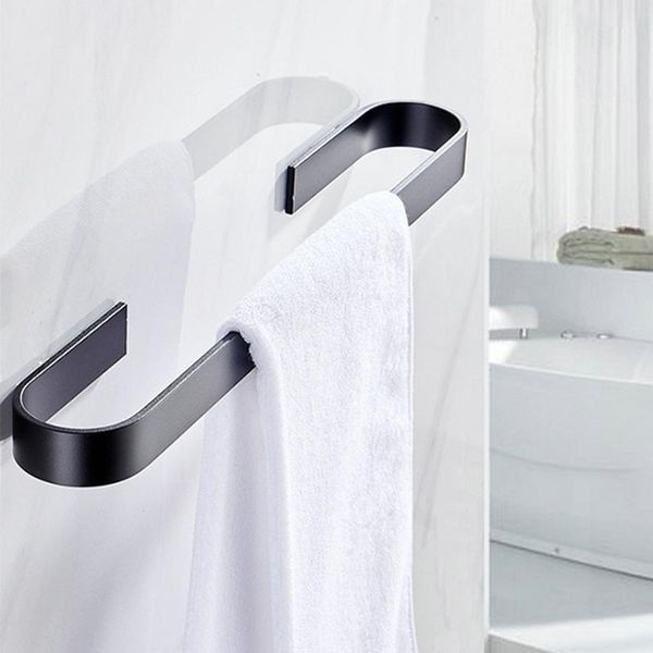 

towel racks space aluminum alloy holder wall mounted storage shelf