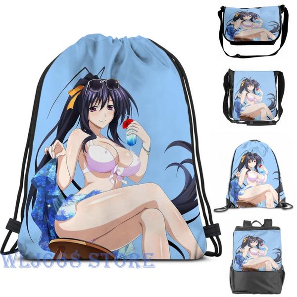 

backpack funny graphic print shoulder bags women summer akeno - highschool dxd single travel for men gym bag