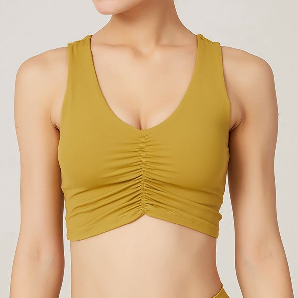 

bra set yoga women's naked sense sports underwear with v-neck sleeveless vest running aerobic fitness suit, Red;black