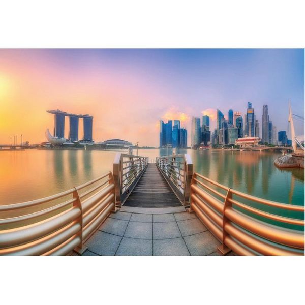 

party decoration natural scenery backdrop prosperous seaside city sunrise pography background decor born wedding po booth prop