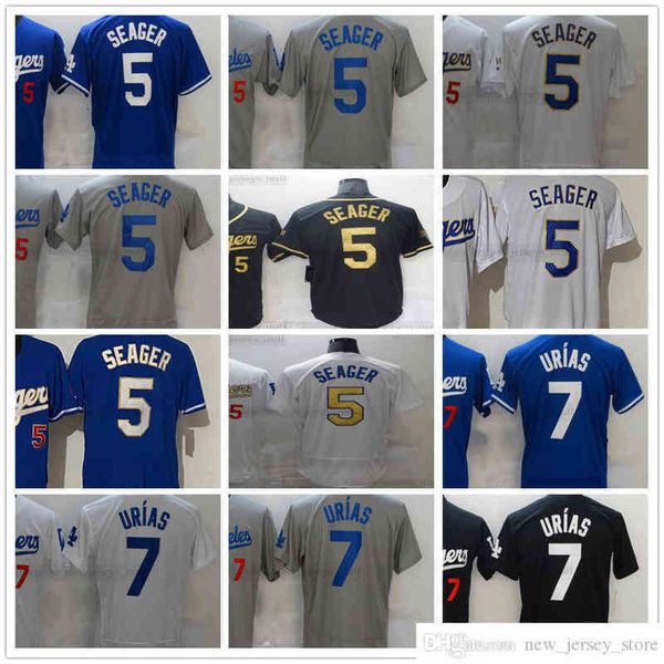 

Stitched 2022 News Baseball Jerseys 7 Urias Julio 5 Seager Corey Jersey Top Quality Black White Blue Man Size S-XXXL, Same as picture