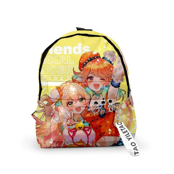 

backpack fashion hololive takanashi kiara school bag boys/girls creative small 3d print oxford waterproof key chain notebook