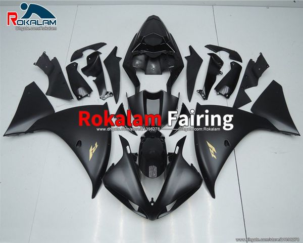 

customize body kit for yamaha yzf r1 yzf-r1 2009 2010 2011 fairings yzf1000 r1 09-11 black aftermarket covers (injection molding)