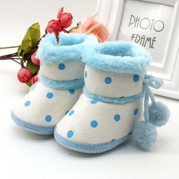 

baby shoes girls boys soft booties snow boots infant toddler born first walker winter velvet warm anti-slip sole walkers