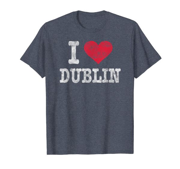 

Grunge Retro I Love Dublin T Shirt Gift, Mainly pictures