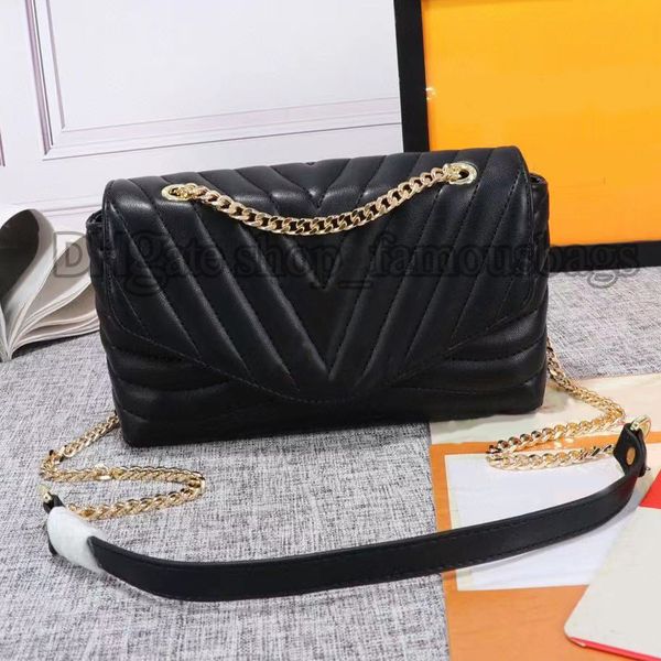 

designers bags womens pochette chain crossbody purses luxury handbags cross body zig zag quilted black small new wave shoulder bag