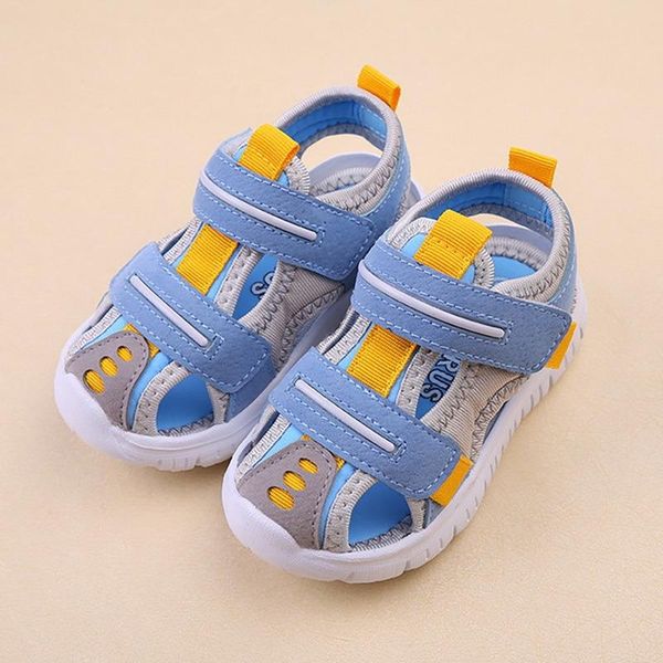 

sandals summer baby for girls boys soft bottom cloth children shoes fashion little kids beach toddler, Black;red