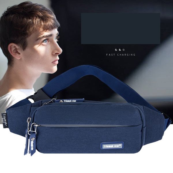 

trend chest men waist fashion crossbody bag women belt pack travel phone pouch waterproof thigh bags
