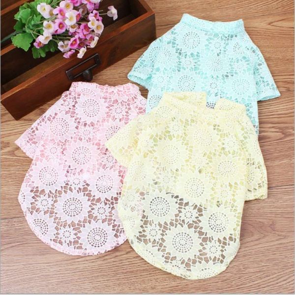

dog apparel pet clothing dog pet teddy spring and summer thin hollow bottomed shirt ()