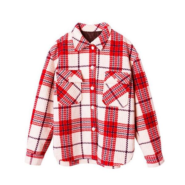 

women's jackets casual plaid coat women autumn pockets streetwear ladies chic jacket coats female 2021 fashion, Black;brown