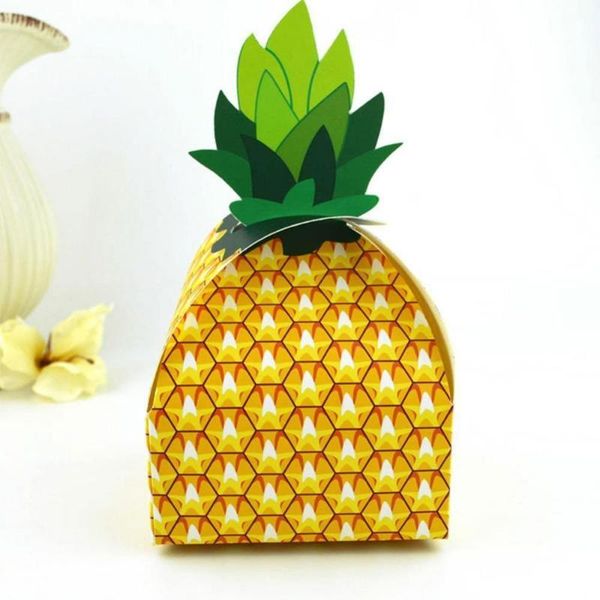

pieces candy pineapple carton gift box holiday wedding party beach table decoration wrap