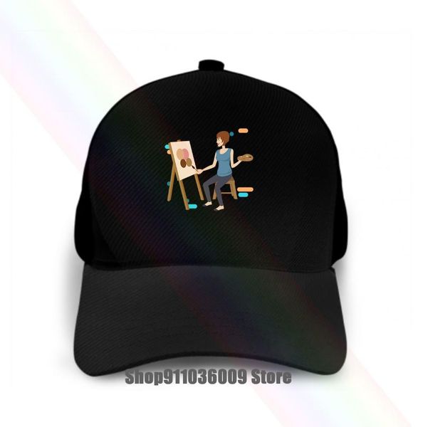 

colorful illustration t shirt cap hat cycling caps & masks, Black