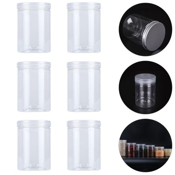

storage bottles & jars 1 set 12pcs 500ml cookie can scented tea (transparent)
