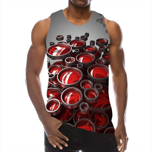 

mens space graphic sleeveless 3d holiday magnifier tees fantasy tank gym boys streetwear novelty vest, White;black