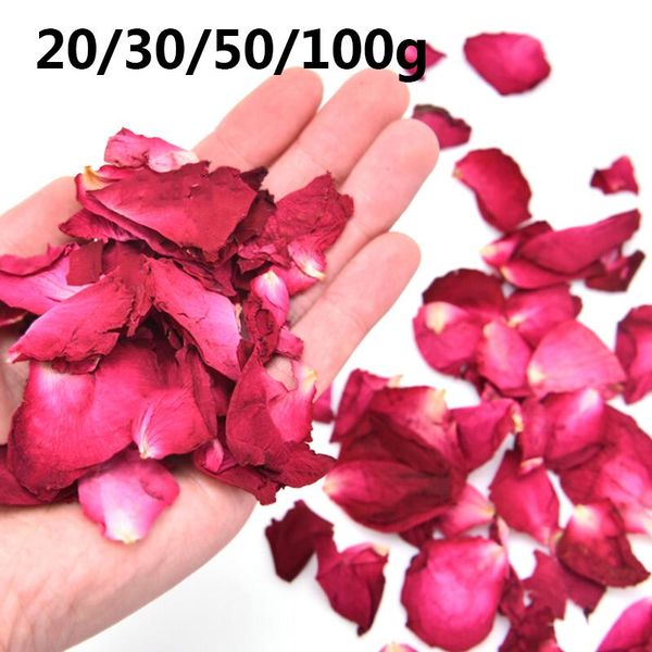 

other accessories 20/30/50/100g artificial silk red rose petals decorations for wedding party, White
