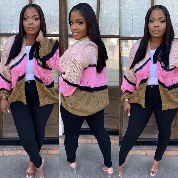 

women's jackets zaggin 2021 young winter women fashion street casual style long outwear sleeve no collar buttons striped, Black;brown
