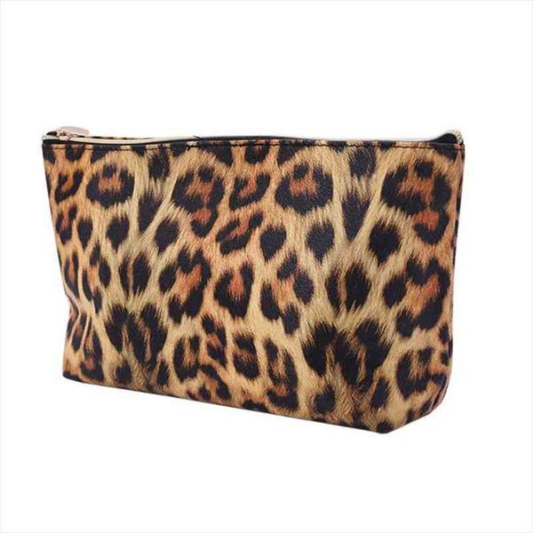 

travel cosmetic leopard printed pattern bag makeup case pouch toiletry organizer lx9f