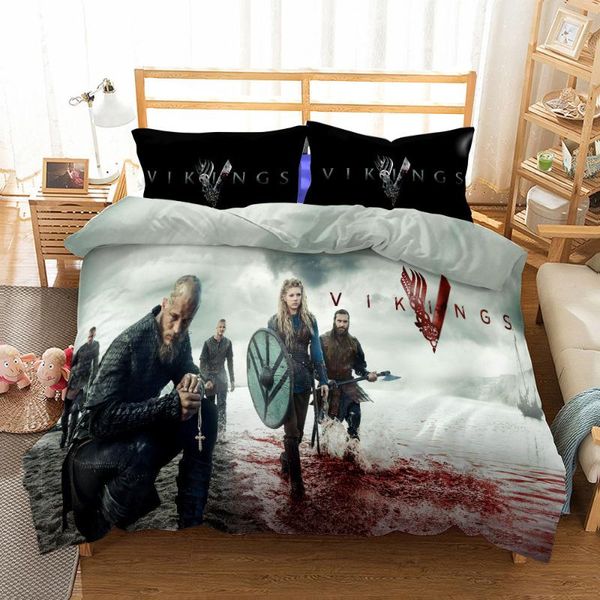 

bedding sets vikings set single twin full  king size myth bed aldult kid bedroom duvetcover 3d print 037
