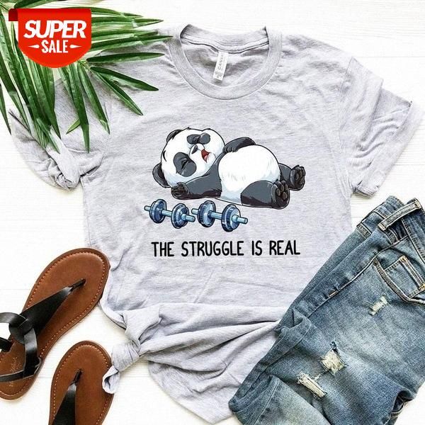 

fashionable personality dumbbell print short-sleeved t-shirt #fa6i, White