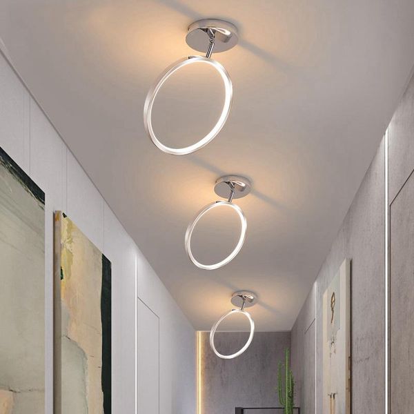 

modern led ceiling light indoor lighting for restaurant bedroom corridor aisle children's room angel's halo lamp lights