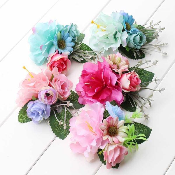 

multi color hair clip in women's accessories hairpins female girls pony floral headwear wedding woman ornament1