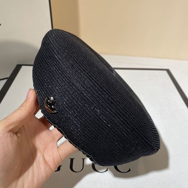 

cygnet bailey spring summer british hat lady bud painter hat, Black;white