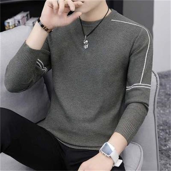 

tide brand autumn men's long-sleeved t-shirt cotton round neck t-shirt tide 210420, White;black