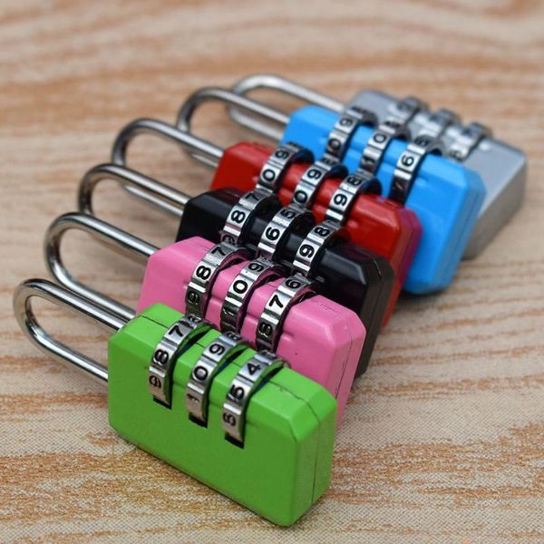 

storage drawers 3 digit code combination padlock for luggage number lock zipper bag suitcase drawer durable locks