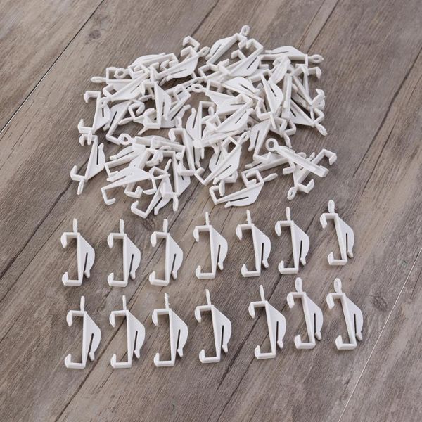 

60pcs curtain rail track glide hooks glider for deco & drapes
