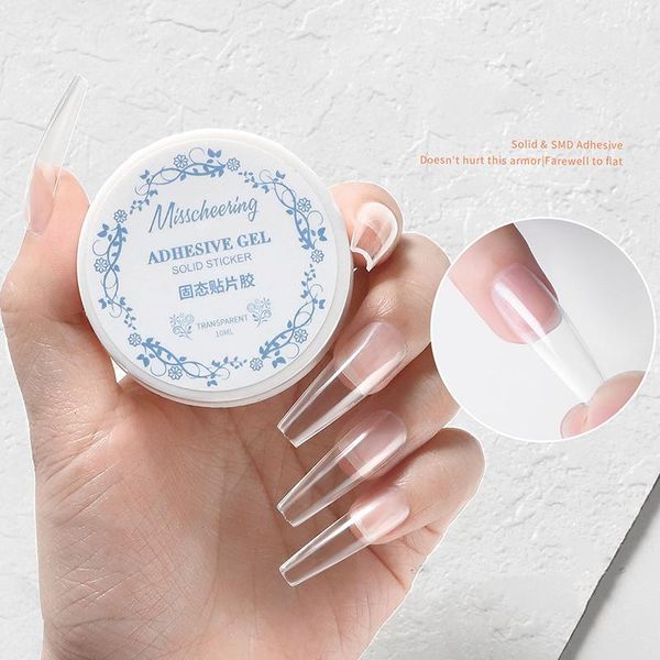 

nail gel solid plate adhesive patch tool quick uv sticky for false nails clear, Red;pink