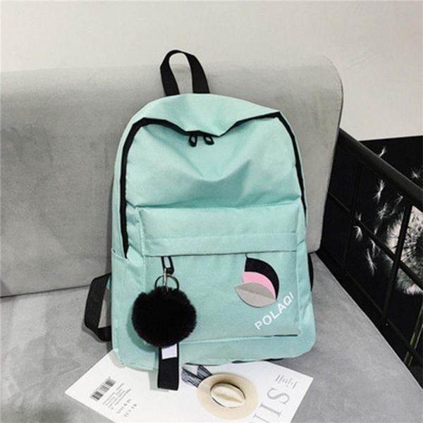 

school bags preppy style fashion pendant women travel backpack for girls teenager stylish lapbag rucksack student schoolbag