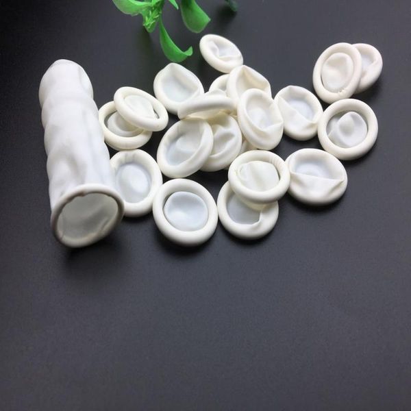 

tattoo guns kits 5 pcs disposable anti static rubber latex finger cots for nail art white mini gloves protector cover tools accessories