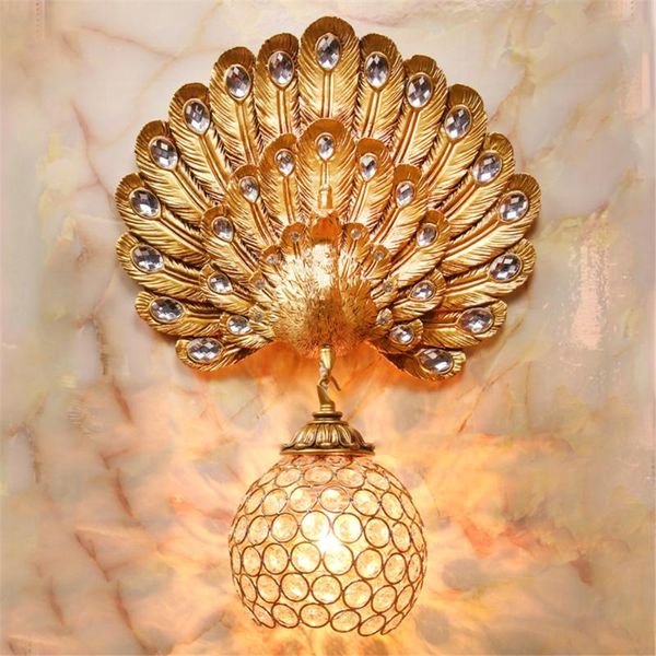 

wall lamp southeast asia resin nordic luxury golden vintage coffee store light home deocr indoor sconce fixture