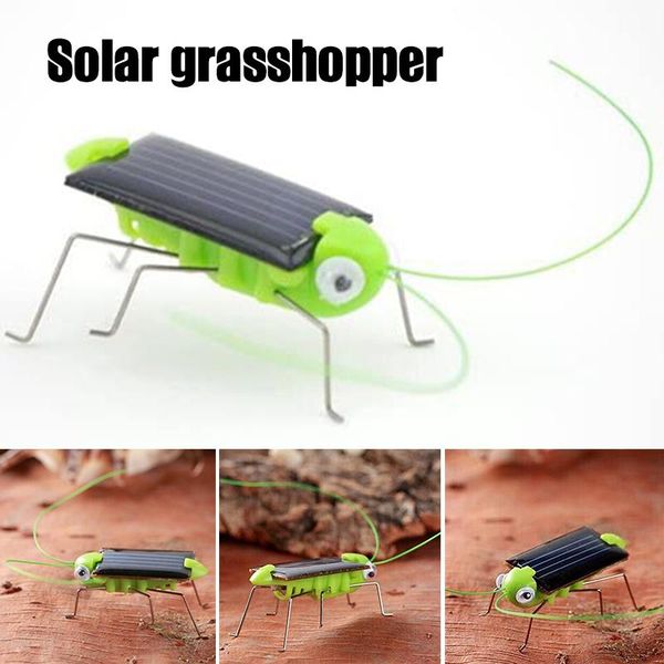 

solar grasshopper prank toy decompression insect robot locust educational gift for kids andf889 party favor