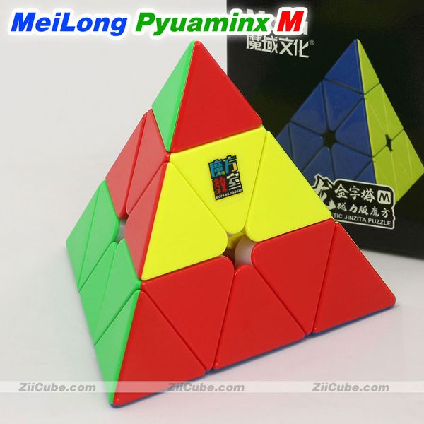 

moyu meilong pyramid m pyuaminx 3x3x3 magnetic cube pyuaminx m 3x3 magnet stickerless professional educational twist toys game