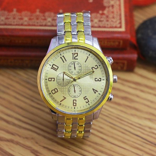 

wristwatches 2021 men gentleman business quartz bracelet watches male old father gifts stainless steel electronic, Slivery;brown