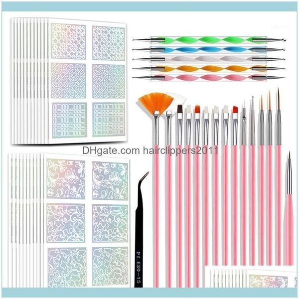 

kits nail salon health & beautynail brushes set with stickers dotting pens pick up tweezer art diy tool kit for beginners set1 drop delivery