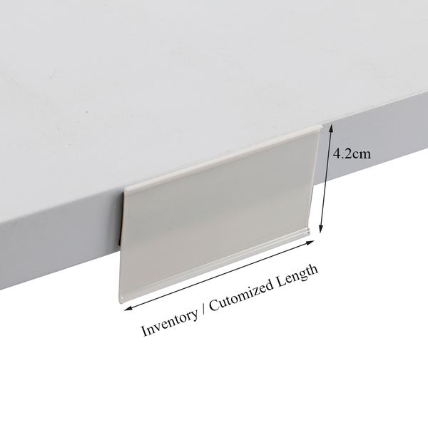 

l shape supermarket shelf tag holders plastic price label holder for library