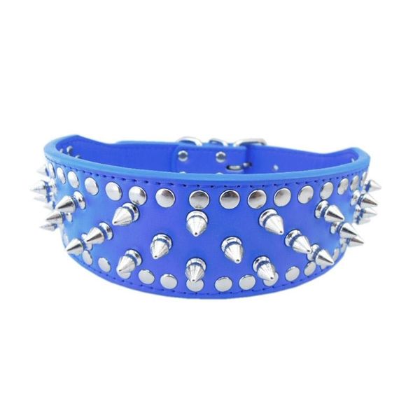 

dog collars & leashes widening spiked collar pu personalized adjustable pet walking training dogs large product martingale
