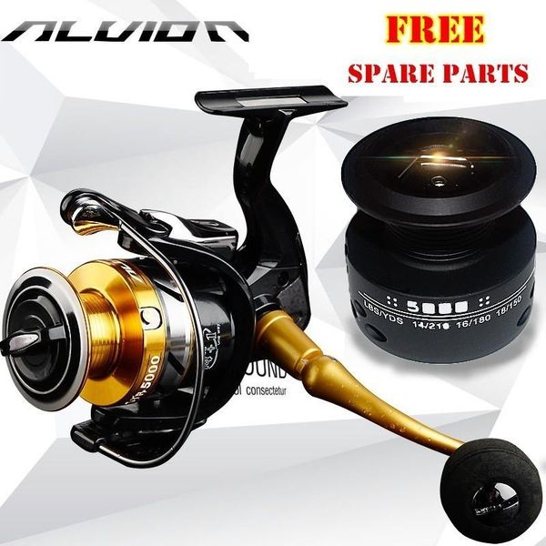 

genuine original 14+1 bb double spool fishing spinning reel 5.5:1 gear ratio high speed full metal sea carp tool feeder jig coil baitcasting