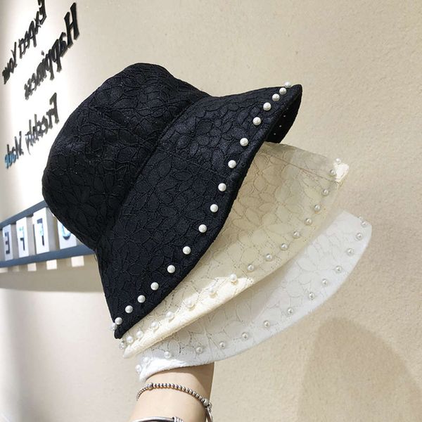 

sun hat summer sun visor hat with large lace brim, Blue;gray