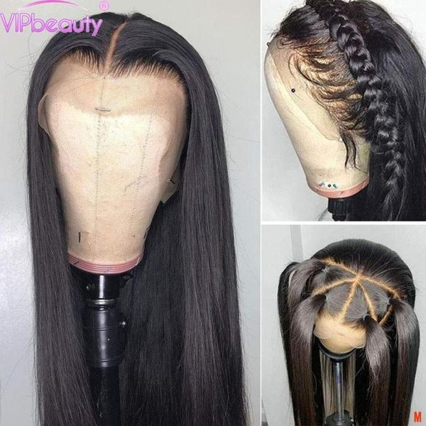 

peruvian straight 360 lace front human hair wigs pre plucked with baby remy frontal wig for women 150% density1, Black;brown