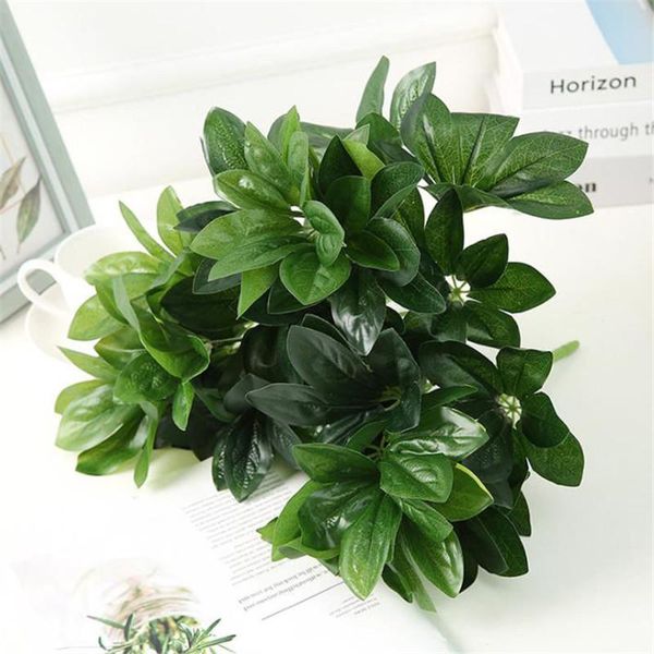 

decorative flowers & wreaths artificial flower plastic plants simulation green grass fake for wedding home garden decor plant