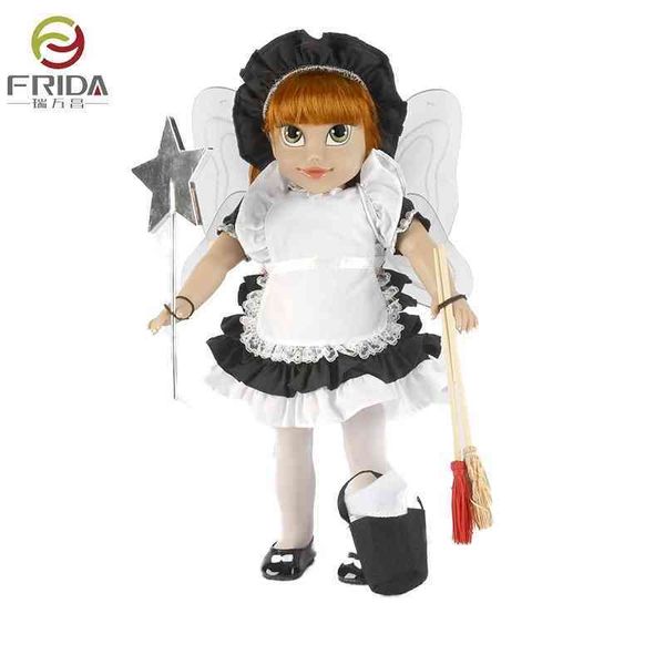 

18 inch american girl children's gift little girl's toy enamel doll set female