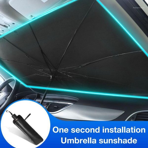 

car strong sunshade parasol potable windshield protector cover automatic umbrella1