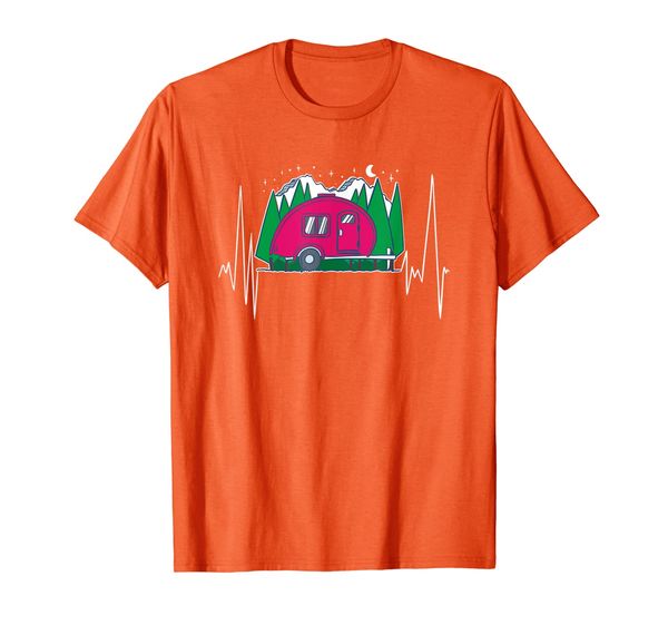 

Camper Teardrop Trailer Heartbeat Gifts T-Shirt, Mainly pictures