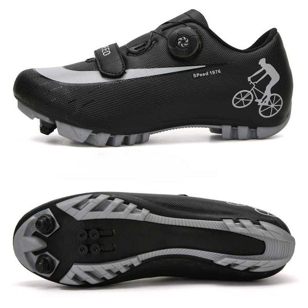 

cycling footwear sapatilha ciclismo mtb shoes men spd road bike sneaker professional outdoor sport self-locking ultralight bicycle, Black