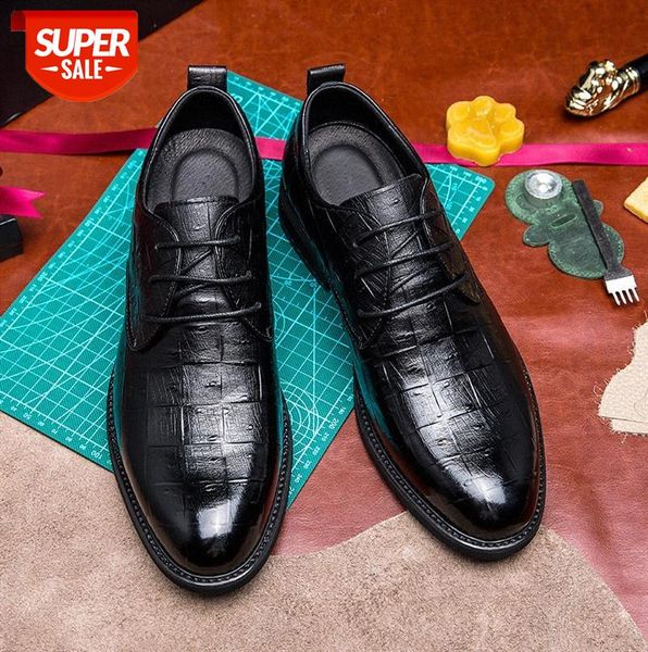 

|| high-quality calfskin leather shoes with pointed toe business banquet dress british style men's #i84u