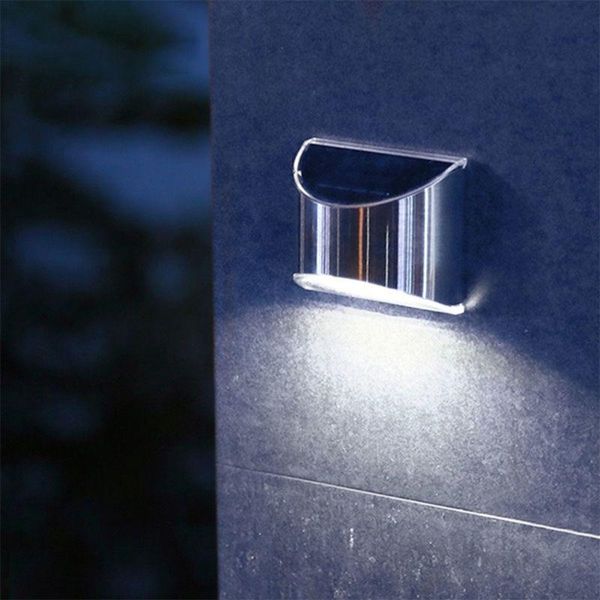 

solar lamps led wall light stainless steel outdoor waterproof wide-angle motion sensor with deck garage driveway