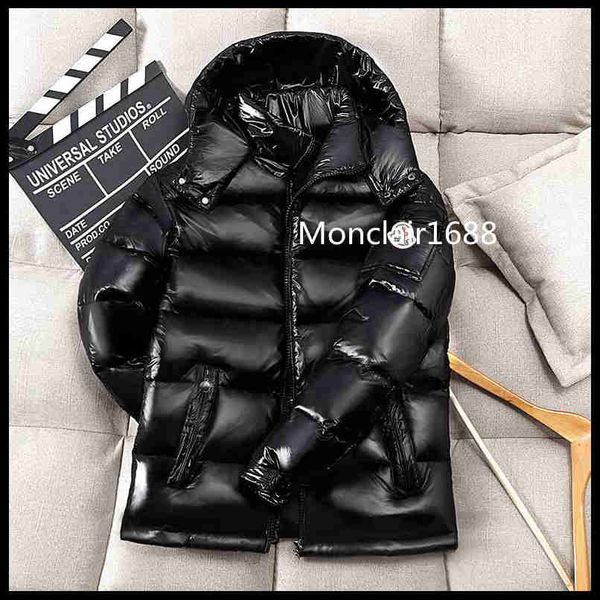 

New Men Down Winte Jacket Parkas Coat Outdoor Downs Keep Warm Outerwear Hooded Windproof, Black